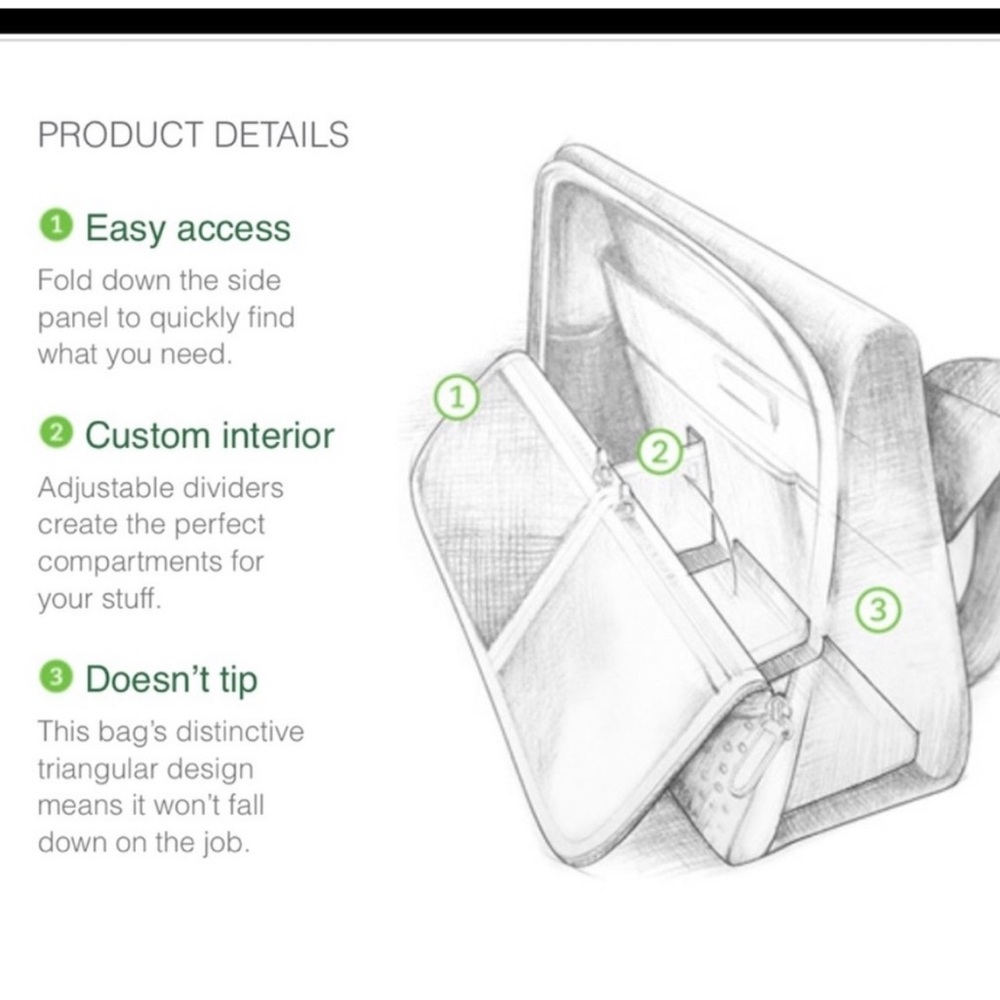 Evernote × AbrAsus Triangle Commuter Bag - Picture 14 of 15